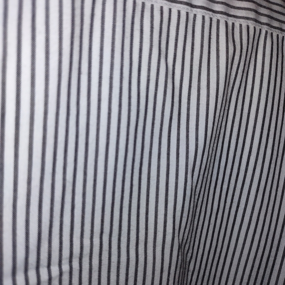 ALIA pinstripe butterfly and ladybug embroidered button down shirt - Picture 7 of 10